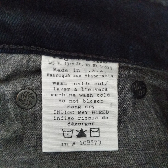 rag & bone High-rise Skinny Ankle Jeans in Coal - Picture 9 of 13